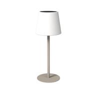 KREAFUNK ARC Lampe LED Tactile - Portable, recharge solaire & USB-C, jusqu'à 24 heures d'autonomie, 2 hauteurs possibles, éclairage d'ambiance -Beige