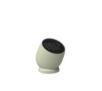 KREAFUNK Bell Réveil digital sans fil - LED dimmable, fonction snooze flip, batterie longue durée, design compact -vert