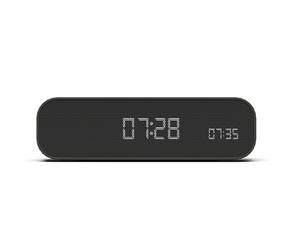 KREAFUNK Wakie Réveil Lumineux Bluetooth - Chargeur induction Qi, lumière de réveil progressive, enceinte 3W, design compact -Noir