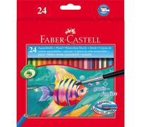 Kredki akwarelowe Faber-Castell z pędzelkiem 24 kolory rybka Faber Castell