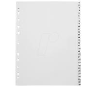 DURABLE Intercalaires de classement Index A4 1-31 Polypropylène gris 31 touches