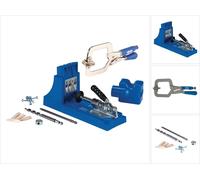 KREG Jig K4 Starter Set ( K4 ) Kit complet d'assemblage pour charpentier + Serre-joint Face Clamp Kreg KHC-PREMIUM