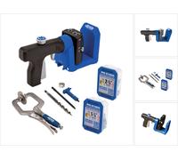 KREG Pocket Hole Jig 520 PRO Gabarit de perçage pour trous de poche (KPHJ520PRO) + Foret étagé + Embout + Vis +Serre-joint