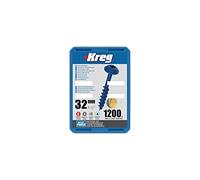 Vis à trous de poche 32 mm Blue-Kote™ Maxi-Loc, Filetage épai, 1200 - KREG - SML-C125B-1200-INT