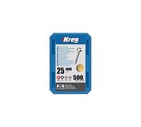 Kreg® Zinc Pocket-hole Vis - 25 mm/2,5 cm, # 7 Coarse-thread, tête bombée, 500-count