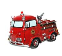 Kremers Schatzkiste Grande Tirelire Nostalgie Camion de Pompiers avec Bouchon à vis Figure Tirelire