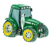 Kremers Schatzkiste Tirelire Tracteur Vert Déco Tirelire Figurine Paysan Ferme