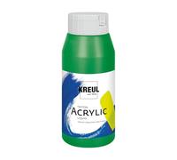 KREUL 17006 - Solo Goya Triton Peinture Acrylique Vert Permanent, Flacon de 750 ML, séchage Rapide et Mat, Peinture à Base d'eau, qualité Studio, Bon Pouvoir Couvrant et Bon rendement