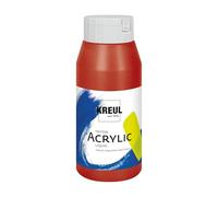 KREUL 17024 - Solo Goya Triton Peinture Acrylique Carmin, Flacon de 750 ML, séchage Rapide et Mat, Peinture à Base d'eau, qualité Studio, Bon Pouvoir Couvrant et Bon rendement