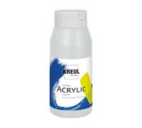 KREUL 17029 - Solo Goya Triton Peinture Acrylique Argent, Flacon de 750 ML, séchage Rapide et Mat, Peinture à Base d'eau, qualité Studio, Bon Pouvoir Couvrant et Bon rendement
