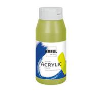 KREUL 17045 - Solo Goya Triton peinture acrylique vert olive clair, flacon de 750 ml, séchage rapide et mat, peinture à base d'eau, qualité studio, bon pouvoir couvrant et bon rendement