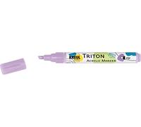 Kreul 17843 - Triton Acrylic Marker edge, lilas, pointe biseautée, épaisseur de trait env. 1 à 4 mm, à base d'eau, marqueur acrylique pour la création sur papier, bois, pierre, etc.