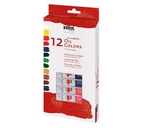 Kreul 26150 - Peinture à l'huile El Greco, kit de Base pour l'école, l'art et Les études, 12 x 12 ML