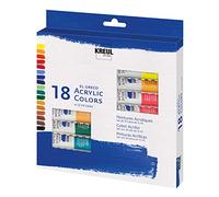 Peinture acrylique el greco, 12ml, set de 18