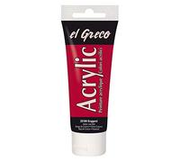 Kreul 28308 EL Greco Tube de peinture acrylique pigmentée Rouge cassé 75 ml - version allemande