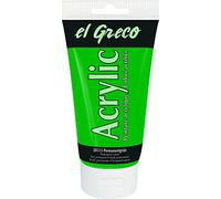 Kreul 28515 - El Greco Acrylic, Tube de 150 ML en Vert Permanent, Peinture Acrylique Brillante hautement pigmentée de qualité étude, Peut être Peinte avec du Beurre, pour Une Peinture sans pâte
