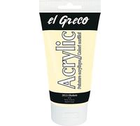 Kreul 28533 - El Greco Acrylic, Tube de 150 ML en Ivoire, Peinture Acrylique Brillante hautement pigmentée, qualité d'étude, Peut être Peinte avec du Beurre, pour la Peinture pastose