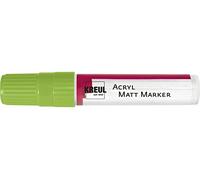 Kreul 46218 - Acryl Matt Marker XXL, avec Pointe biseautée env. 15 mm, Vert, Peinture Acrylique permanente Mate à Base d'eau, pour éléments puristes