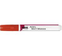 KREUL 46234 - Acryl Matt Marker Medium, avec pointe ogive env. 2-4 mm, rouge, peinture acrylique permanente mate à base d'eau, pour des accents filigranes