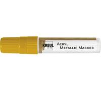 Kreul 46251 - Marqueur Acrylique métallique XXL, avec Pointe biseautée env. 15 mm, Or, Peinture Acrylique permanente à Effet métallique, pour éléments puristes