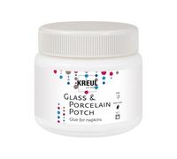 KREUL 49451 - Porzellan Potch Vernis colle transparent à base d’eau pour le serviettage sur la porcelaine et le verre Pot de 150 ml