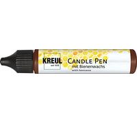 KREUL 49711 PicTixx Bougeoir Marron 29 ML Peinture à Base de Cire Liquide, pour écrire, décorer et Peindre des Bougies, avec Pointe Fine