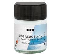 KREUL 49981 - Photo Transfer Potch Vernis de finition brillant, pot de 50 ml, vernis de protection transparent à base d'eau, les images transférées sont protégées et résistent aux intempéries