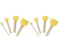 KREUL 72160 - Set de 4 pinceaux mousses universels adaptés à Presque Toutes Les peintures Diamètre 13, 20, 30 et 40 mm, Multicolore, Taille Unique (Lot de 2)