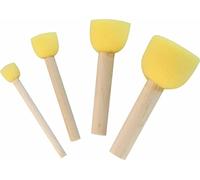 KREUL 72160 - Set de 4 pinceaux mousses universels adaptés à presque toutes les peintures Diamètre 13, 20, 30 et 40 mm, Multicolore, Taille unique