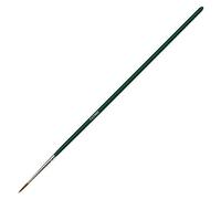 Kreul 722900-Pinceau synthétique universel en fourrure de poney, rond, taille du tissu, acrylique et pour affiches, peintures pour verre et porcelaine, vert, taille 0