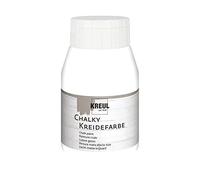 KREUL 75123 - Chalky Peinture à la craie Blanc (Snow white) Pot en plastique de 500 ml Peinture douce et mate, opaque, à séchage rapide, pour des effets avec un aspect usé