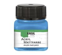 KREUL 75217 - Peinture acrylique mate, bleu clair dans un verre de 20 ml, couvrant, à base d'eau, à séchage rapide, convient pour de nombreuses surfaces différentes