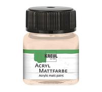 Kreul 75254 - Peinture acrylique mate rose pâle dans un verre de 20 ml - Peinture crémeuse à base d'eau - Peinture à séchage rapide - Convient pour de nombreux types de surfaces.
