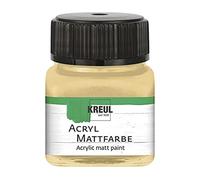 KREUL 75261 - Peinture acrylique mat, cappuccino dans un verre de 20 ml, couvrante crémeuse et sèche rapidement à base d'eau, convient à de nombreuses surfaces différentes