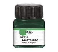 KREUL 75270 Peinture acrylique mate Vert sapin dans un verre de 20 ml - Peinture à base d'eau à séchage rapide - Convient pour de nombreux supports différents