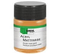 KREUL 75507 - Peinture acrylique mate, ocre en pot de 50 ml, peinture crémeuse et couvrante, séchage rapide, à base d'eau, convient à de nombreux supports différents