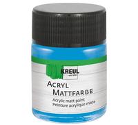 KREUL 75517 - Peinture acrylique mate, bleu clair en pot de 50 ml, peinture crémeuse et couvrante, séchage rapide, à base d'eau, convient à de nombreux supports différents