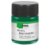 KREUL 75522 - Peinture acrylique mate, vert en pot de 50 ml, peinture crémeuse et couvrante, séchage rapide, à base d'eau, convient à de nombreux supports différents