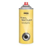 KREUL 821400 - Vernis acrylique mat, aérosol de 400 ml, incolore, ne jaunit pas, vernis de protection universel à séchage mat pour carton, bois, verre, porcelaine, céramique