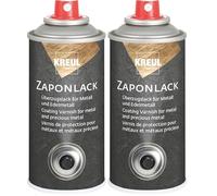 KREUL 840150 - Vernis zapon Spray de 150 ml Vernis de protection transparent pour les surfaces métalliques brillantes Anti-ternissement, anti-décoloration et anti-corrosion (Lot de 2)