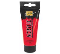 KREUL 84107 - Solo Goya Acrylic, tube de 100 ml en vermillon, peinture acrylique crémeuse polyvalente de qualité étude, à base d'eau, séchage rapide et mat