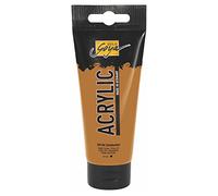 KREUL 84134 - Solo Goya Acrylic, tube de 100 ml en ocre doré, peinture acrylique crémeuse polyvalente de qualité étude, à base d'eau, séchage rapide et mat
