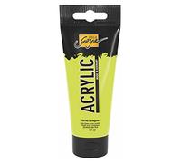 KREUL 84140 - Solo Goya Acrylic, tube de 100 ml en vert clair, peinture acrylique crémeuse polyvalente de qualité étude, à base d'eau, séchage rapide et mat