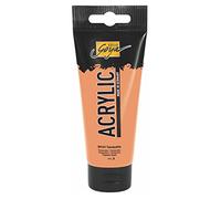 KREUL 84141 - Solo Goya Acrylic, Tube de 100 ML en Terracotta, Peinture Acrylique crémeuse Polyvalente de qualité étude, à Base d'eau, séchage Rapide et Mat, Orange
