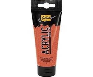 KREUL 84151 - Solo Goya Acrylic, Tube de 100 ML, Ambre, Peinture Acrylique crémeuse Polyvalente de qualité étude, à Base d'eau, séchage Rapide et Mat
