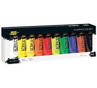KREUL 84170 - Solo Goya Acrylic Set de 10 tubes de peinture acrylique de 100 ml Peinture crémeuse, polyvalente, couvrante et résistante à l'eau, séchage rapide avec aspect mat