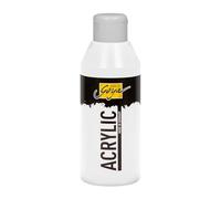 KREUL 84201 - Solo Goya Acrylic peinture acrylique blanche 250 ml, Peinture crémeuse, polyvalente et résistante à l'eau Qualité Etude Bon pouvoir couvrant Séchage rapide avec aspect mat