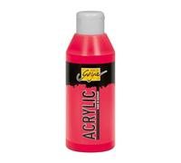 KREUL 84208 - Solo Goya Acrylic rouge carmin, flacon de 250 ml, peinture acrylique crémeuse polyvalente de qualité étude, à base d'eau, séchage rapide et mat, Crimson