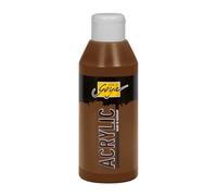KREUL 84223 - Solo Goya Acrylic Umbra, Flacon de 250 ML, Peinture Acrylique crémeuse Polyvalente de qualité étude, à Base d'eau, séchage Rapide et Mat
