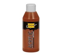 KREUL 84224 - Solo Goya Acrylic Brun foncé, Flacon de 250 ML, Peinture Acrylique crémeuse Polyvalente de qualité étude, à Base d'eau, séchage Rapide et Mat